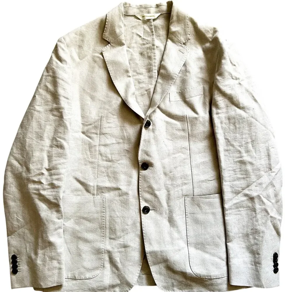 Banana Republic Heritage Collection Ivory Linen Expedition Blazer Men’s Sz 44R